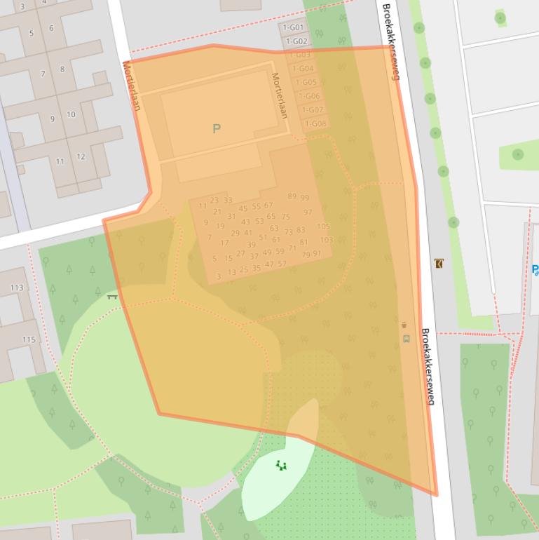 Kaart van postcodegebied 5641WB.