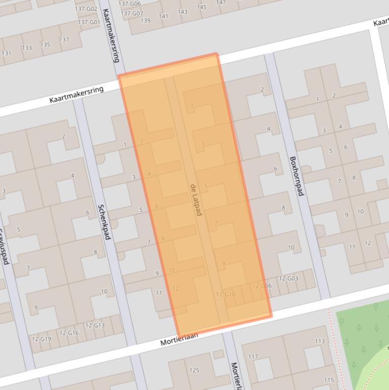 Kaart van postcodegebied 5641WH.