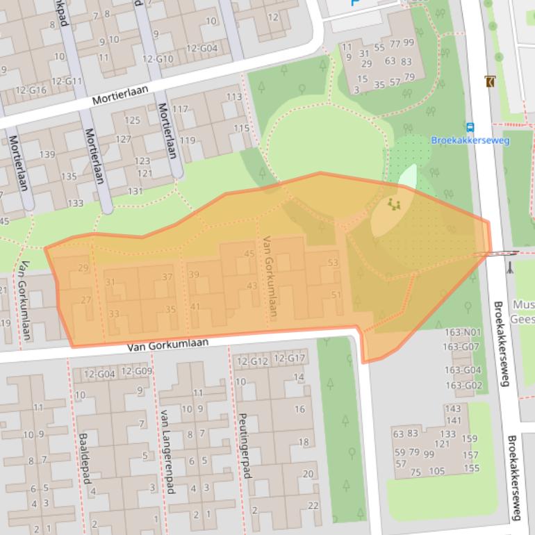 Kaart van postcodegebied 5641WN.