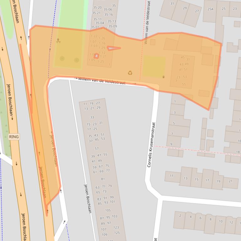 Kaart van postcodegebied 5642AH.