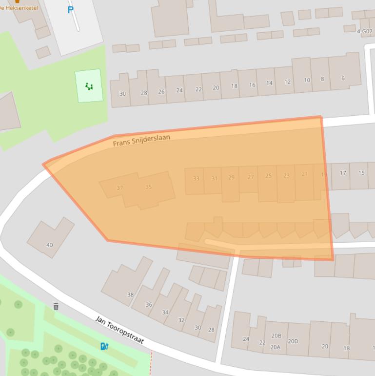 Kaart van postcodegebied 5642AM.