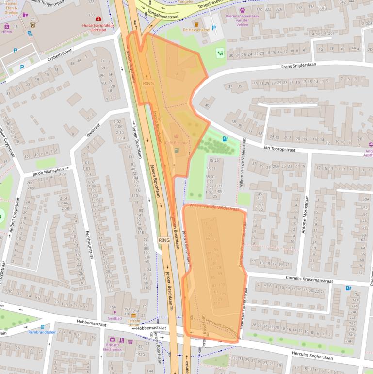 Kaart van postcodegebied 5642AP.