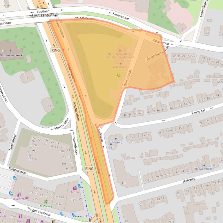 Kaart van postcodegebied 5642CB.