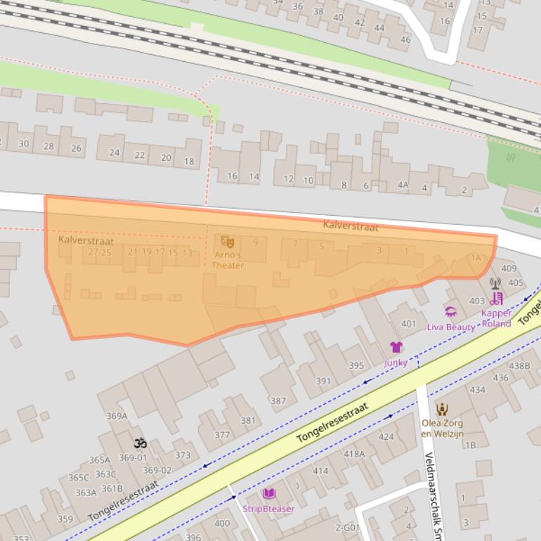 Kaart van postcodegebied 5642CD.