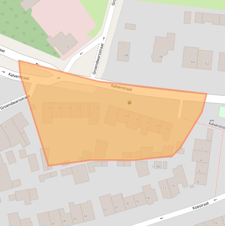 Kaart van postcodegebied 5642CG.