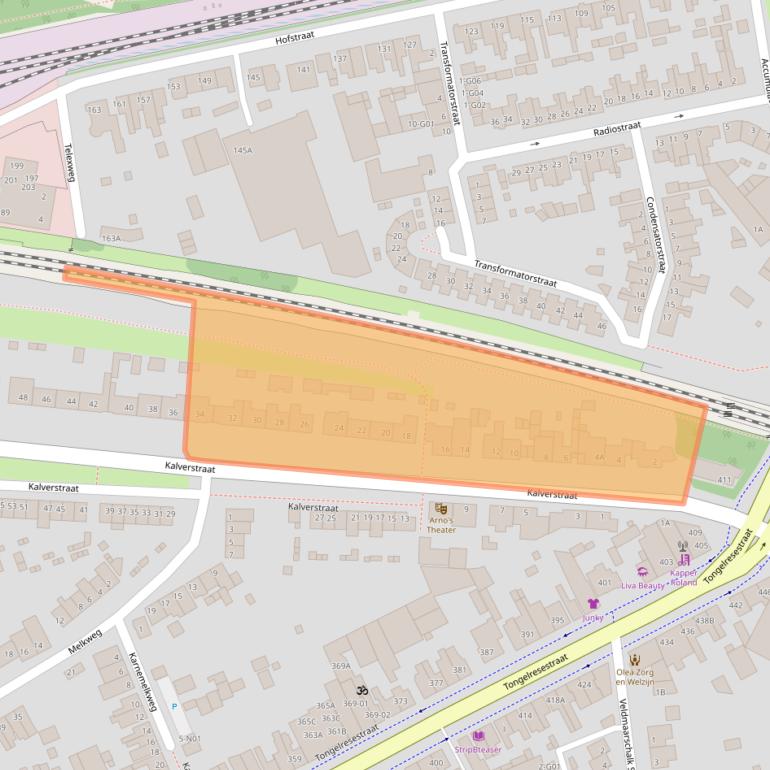 Kaart van postcodegebied 5642CH.