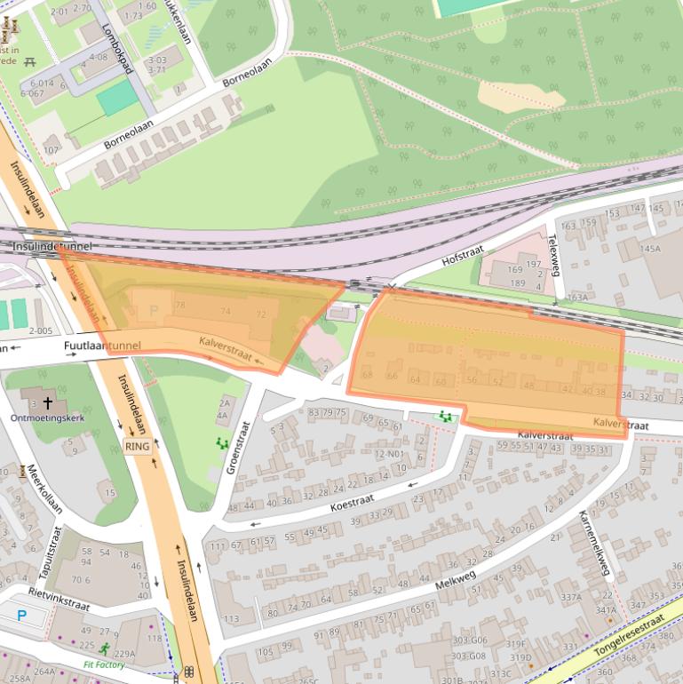 Kaart van postcodegebied 5642CJ.