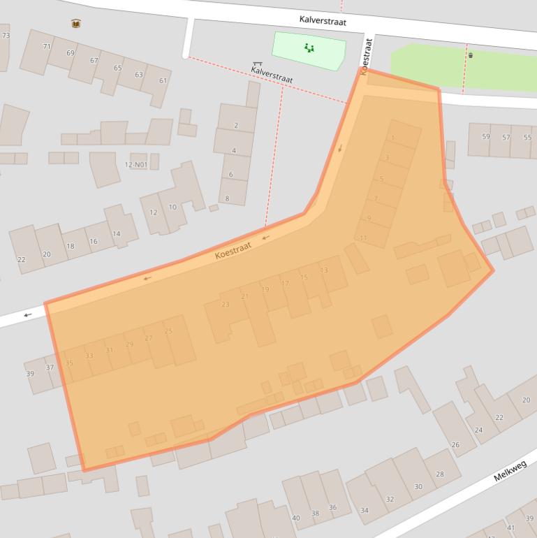 Kaart van postcodegebied 5642CL.