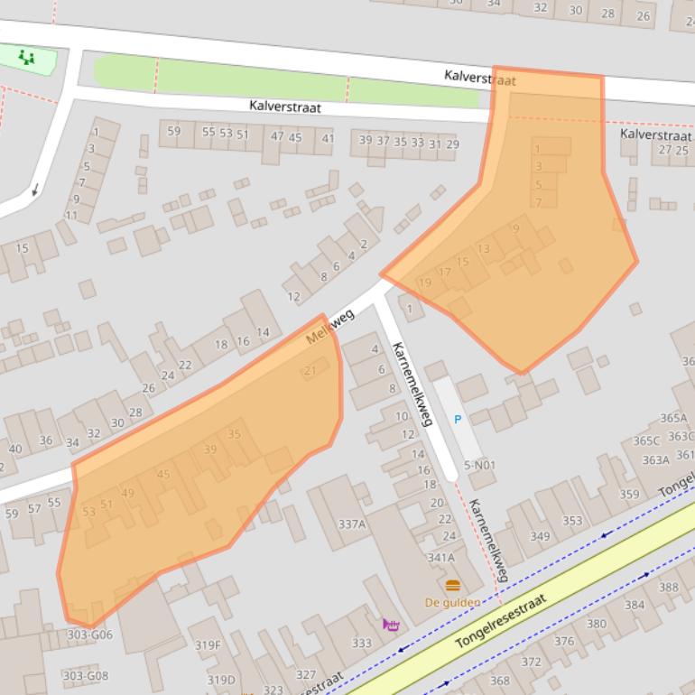 Kaart van postcodegebied 5642CP.