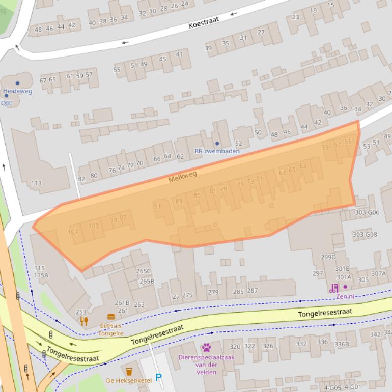 Kaart van postcodegebied 5642CR.