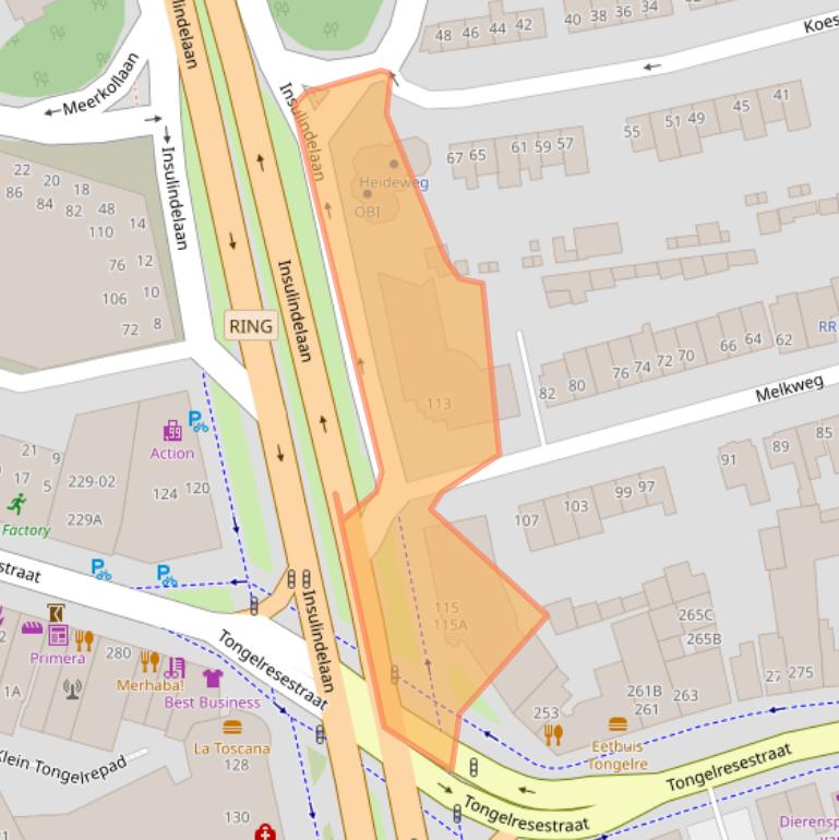 Kaart van postcodegebied 5642CV.