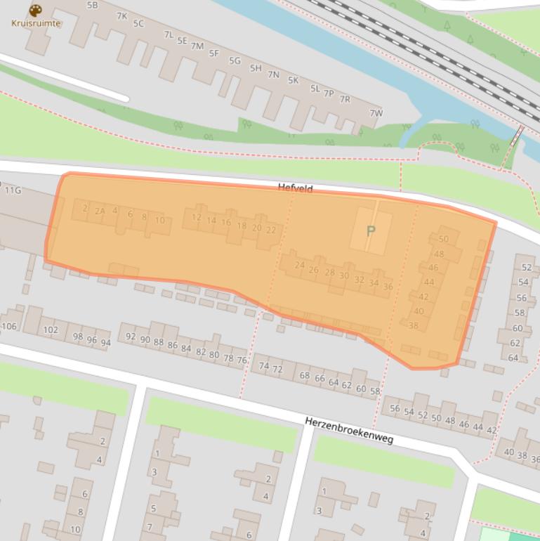 Kaart van postcodegebied 5642DC.