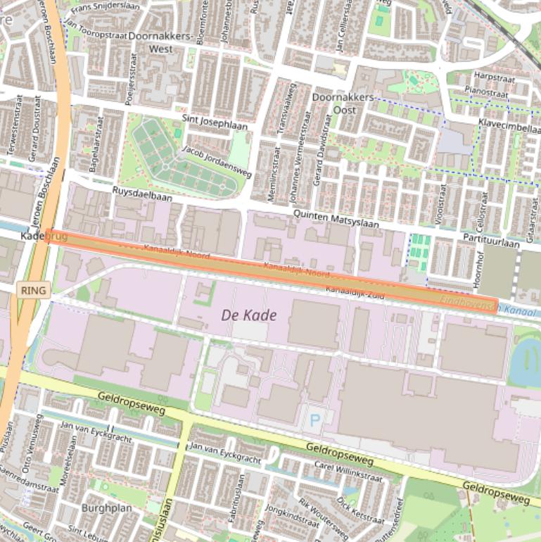 Kaart van postcodegebied 5642JH.