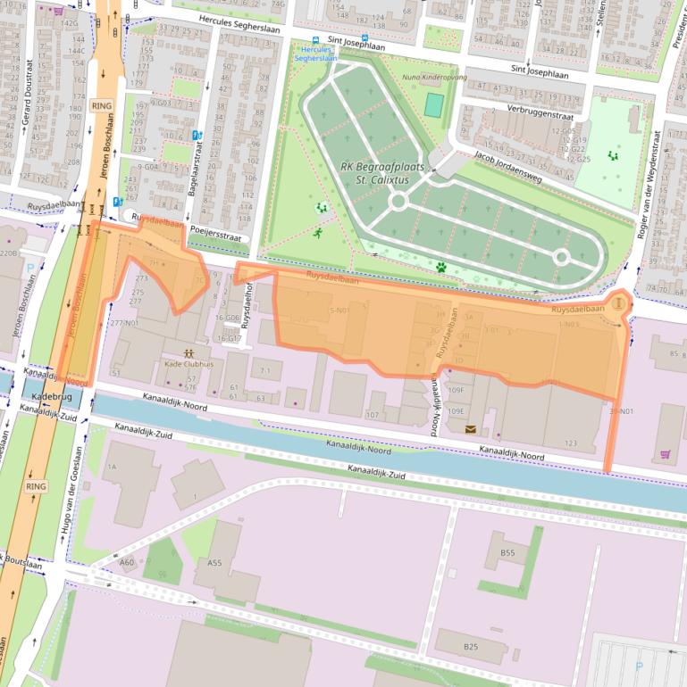 Kaart van postcodegebied 5642JJ.