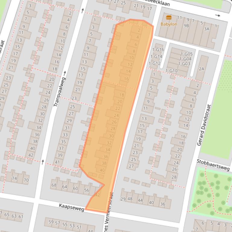 Kaart van postcodegebied 5642KG.