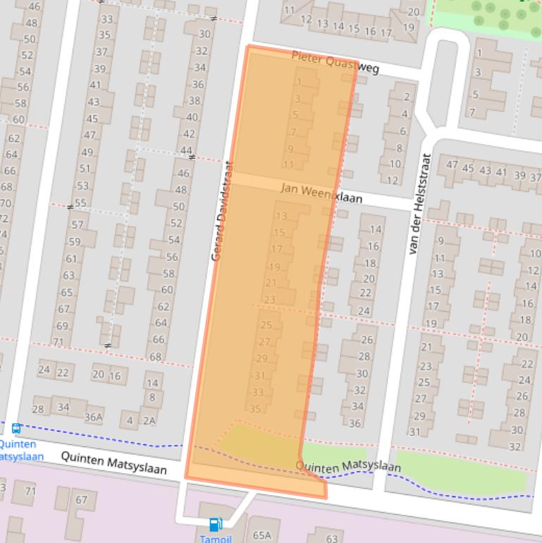 Kaart van postcodegebied 5642KJ.