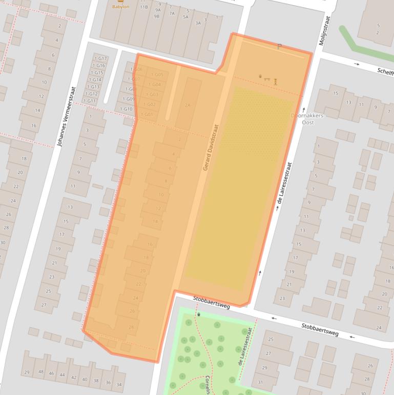 Kaart van postcodegebied 5642KK.