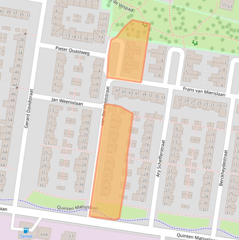 Kaart van postcodegebied 5642KM.