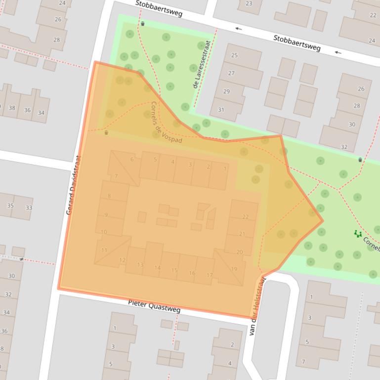 Kaart van postcodegebied 5642KZ.