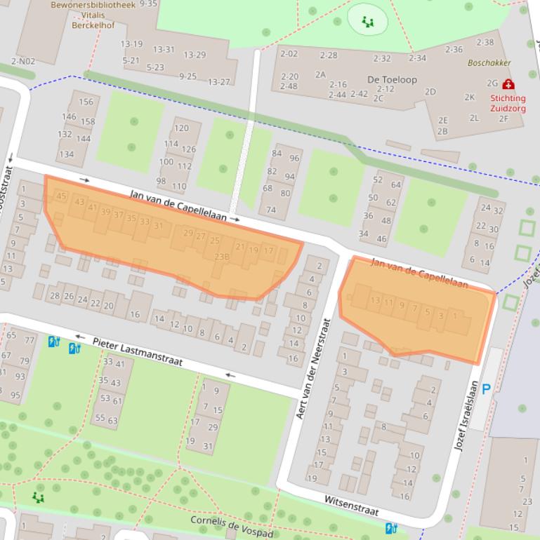 Kaart van postcodegebied 5642LC.