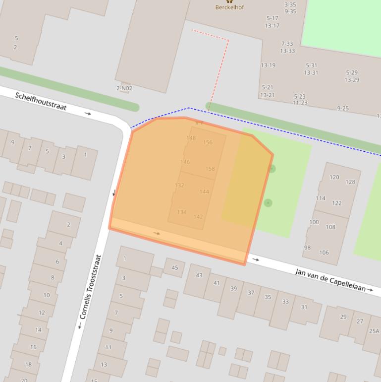 Kaart van postcodegebied 5642LH.