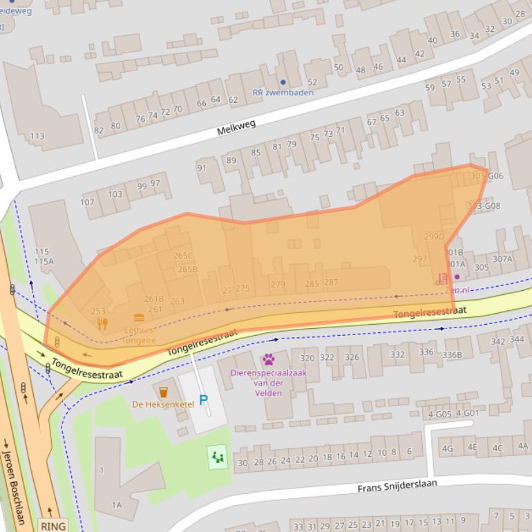 Kaart van postcodegebied 5642NA.