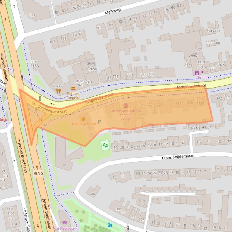 Kaart van postcodegebied 5642NE.