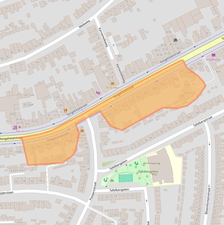 Kaart van postcodegebied 5642NG.