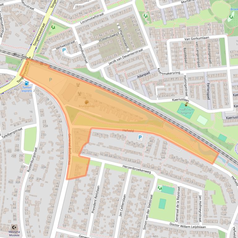 Kaart van postcodegebied 5642NJ.