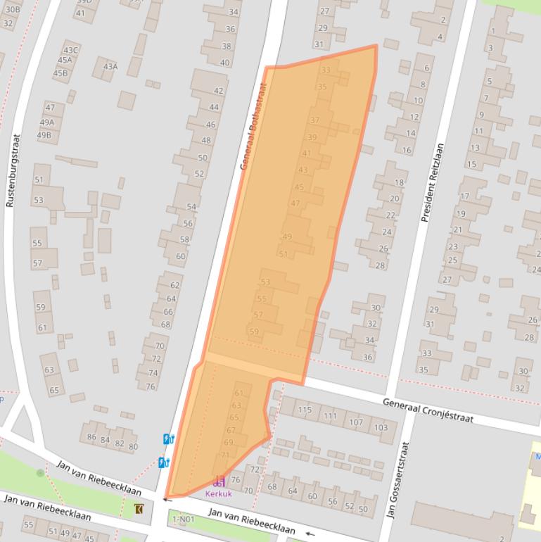 Kaart van postcodegebied 5642NK.