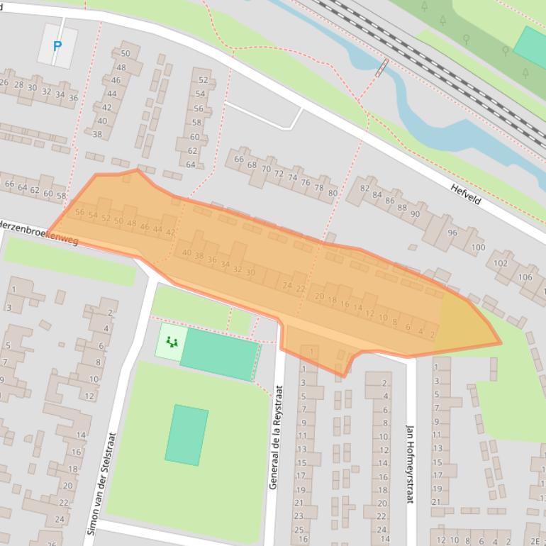 Kaart van postcodegebied 5642NN.