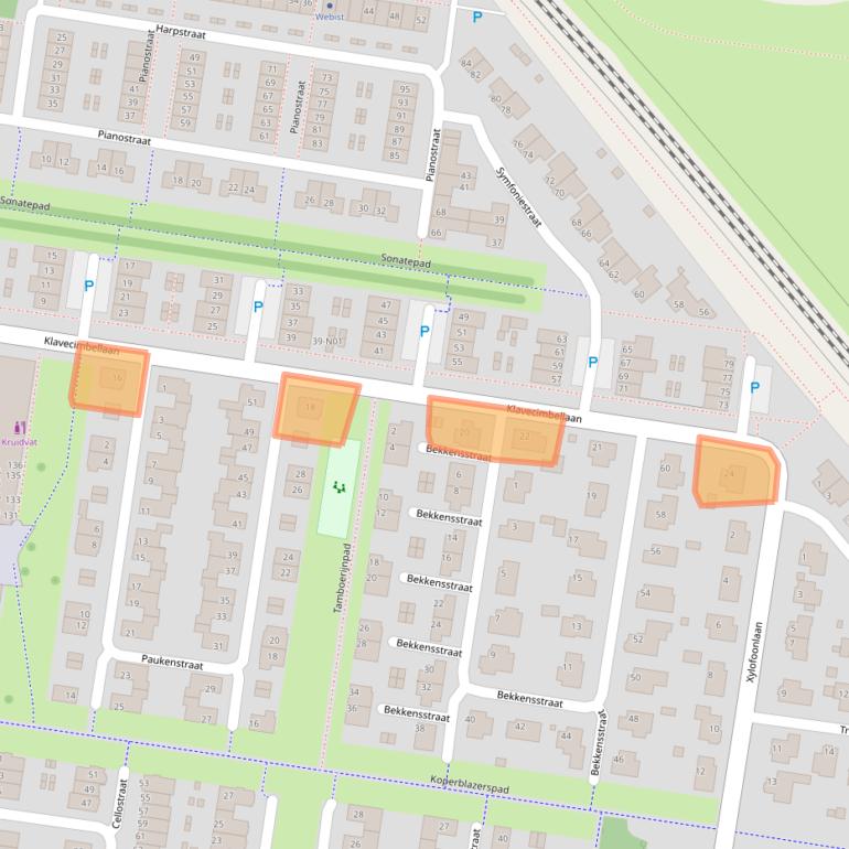 Kaart van postcodegebied 5642RH.