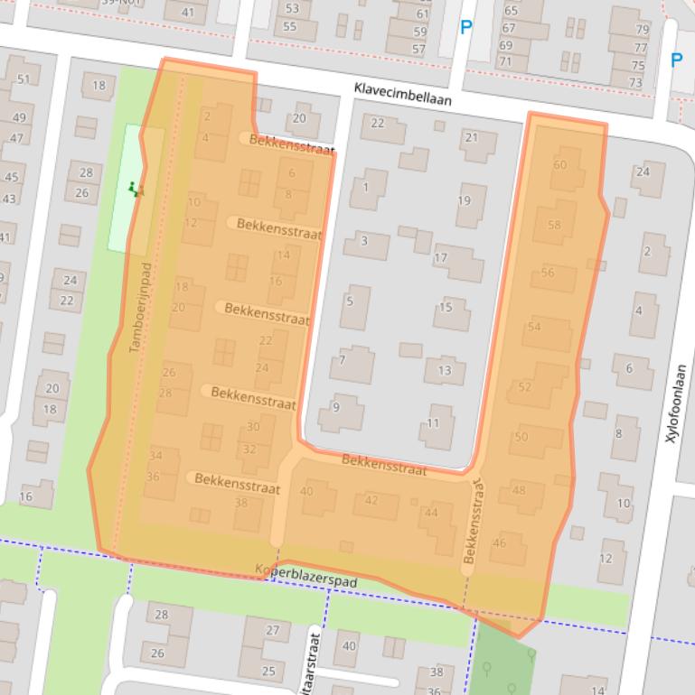 Kaart van postcodegebied 5642RP.
