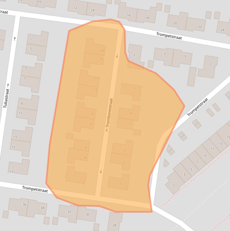Kaart van postcodegebied 5642RW.