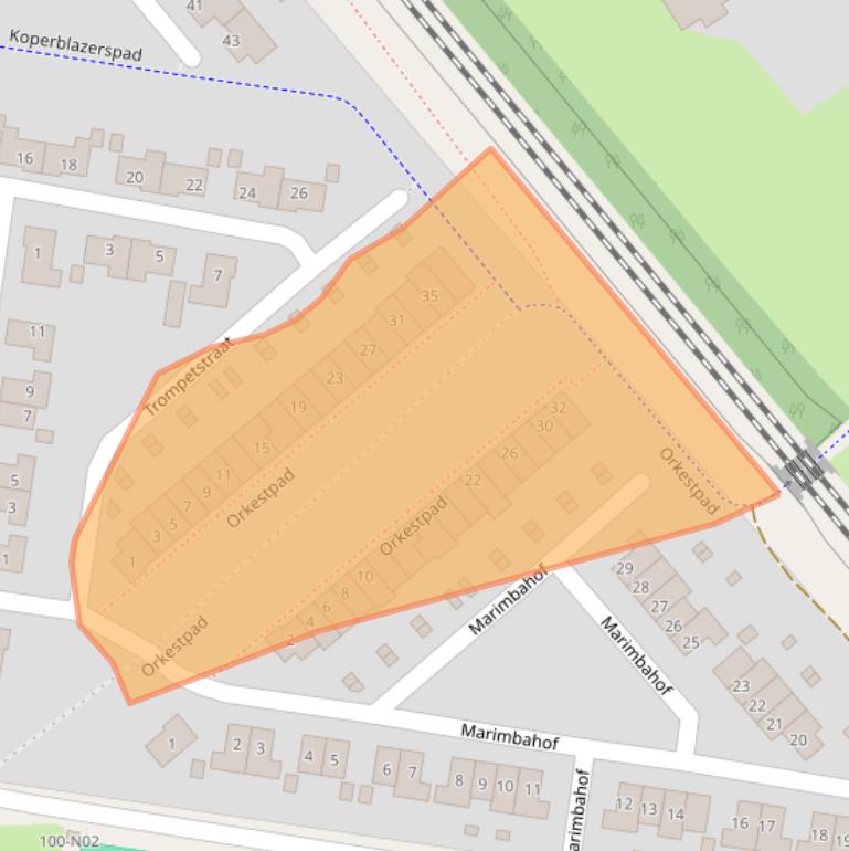 Kaart van postcodegebied 5642RX.