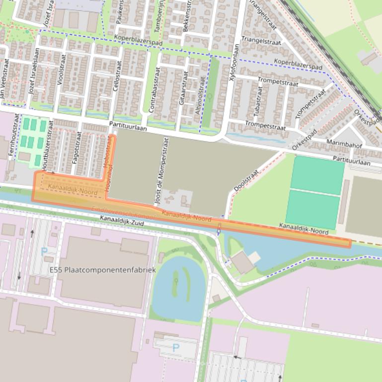 Kaart van postcodegebied 5642SC.