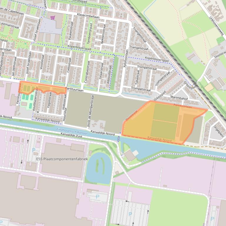 Kaart van postcodegebied 5642ST.