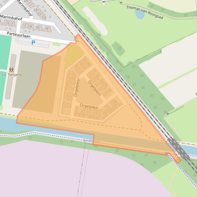 Kaart van postcodegebied 5642SV.