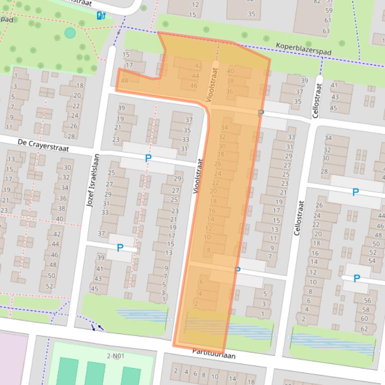 Kaart van postcodegebied 5642TD.