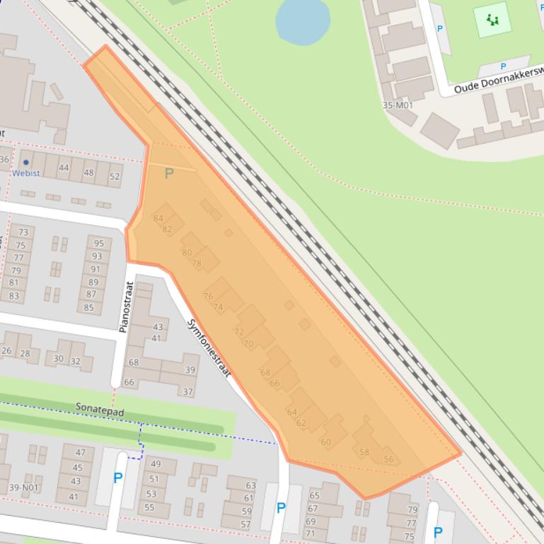 Kaart van postcodegebied 5642TV.