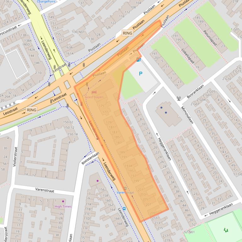 Kaart van postcodegebied 5643AG.