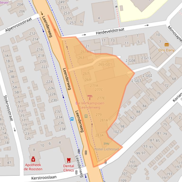 Kaart van postcodegebied 5643AJ.