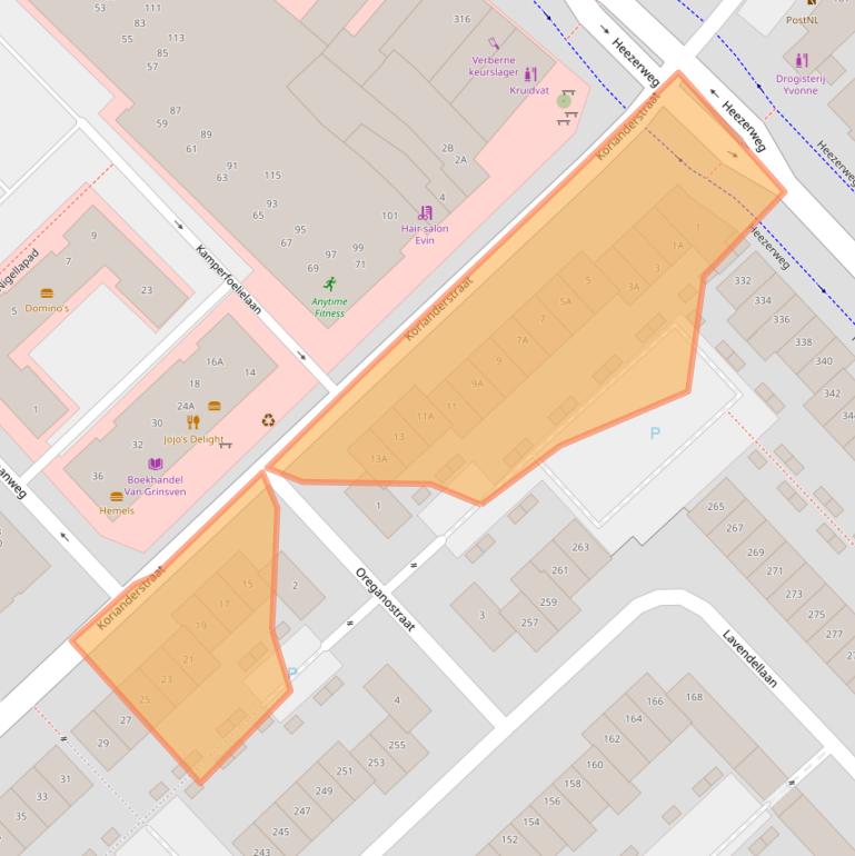 Kaart van postcodegebied 5643AM.