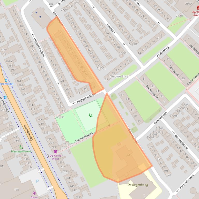 Kaart van postcodegebied 5643BN.