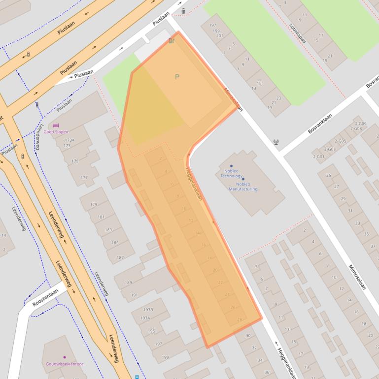 Kaart van postcodegebied 5643BR.