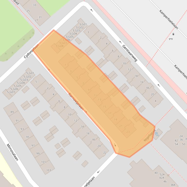 Kaart van postcodegebied 5643CD.