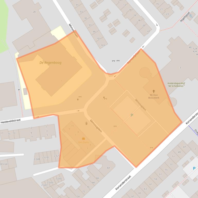 Kaart van postcodegebied 5643CJ.