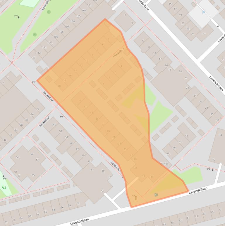 Kaart van postcodegebied 5643EG.