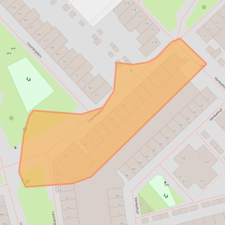 Kaart van postcodegebied 5643EK.