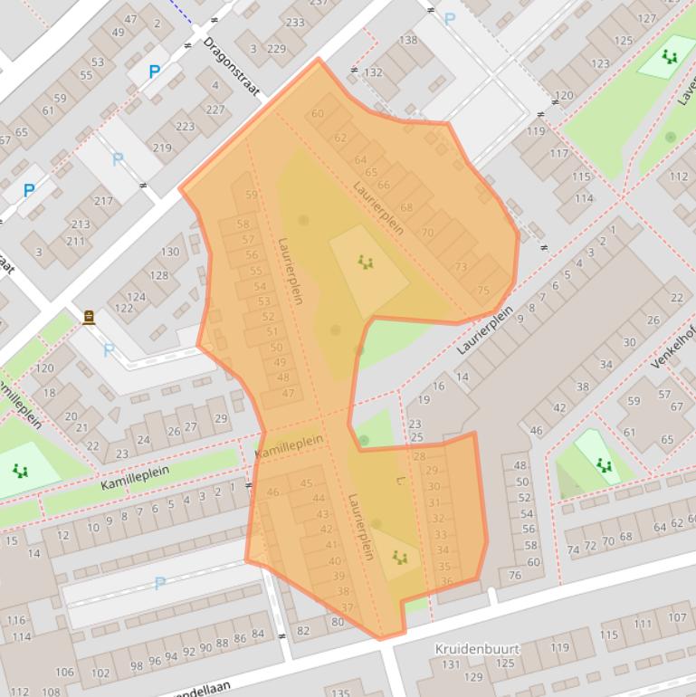 Kaart van postcodegebied 5643EL.